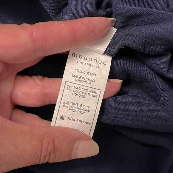 MOD-O-DOC Navy Dress. Size Medium. Cotton‎ - Picture 7 of 7